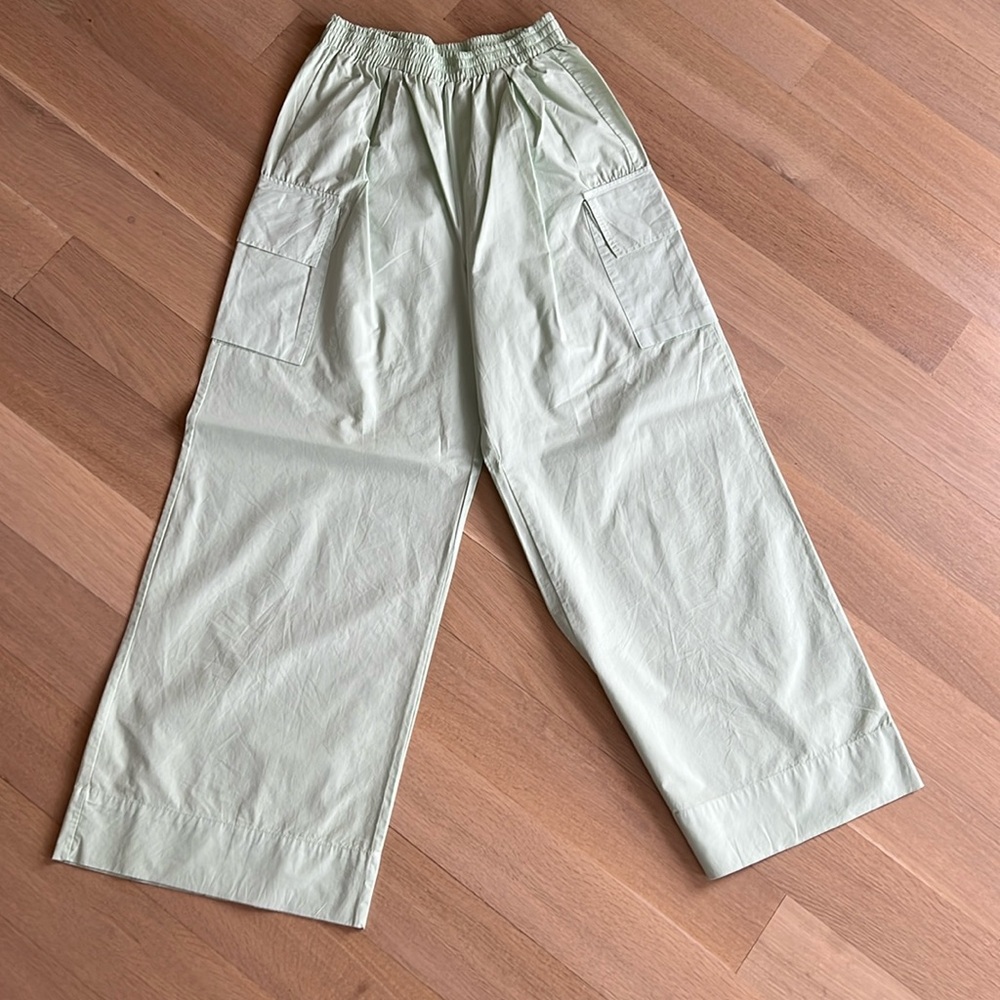 Stateside mint green cargo pants xs